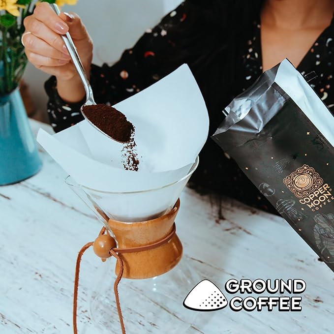 Copper Moon Coffee Gift Box, Ground Coffee Variety Pack, Medium Roast, Dark Roast and Strong Roast blends, 12 oz. bags.