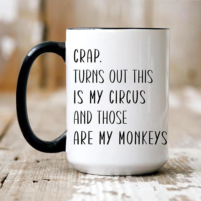 Personalized Funny Coffee Mug – Custom Name Gag Gift Cup for Men or Women – Hilarious White Elephant Exchange Christmas Gift Idea, Dad Mom Office Tea Coffee Cup