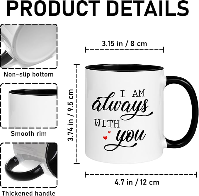 Personalized Memorial Coffee Mug – Cardinal Butterfly Ceramic Cup – Custom Remembrance Gift for Loss of Loved One – Sympathy Cup for Husband, Wife, Mother, Father, or Parents