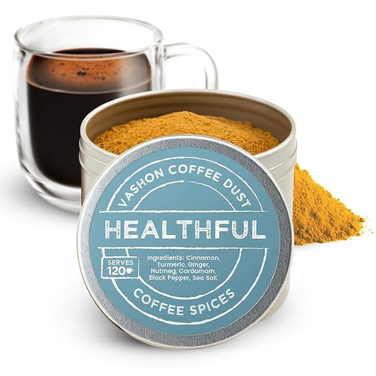 Coffee Dust Flavoring Powder Healthful (120 Servings) – Coffee Dusting Flavor Variety Pack, All Natural Syrup Alternative, Adds Aroma, Taste & Wellness to Drinks & Tea