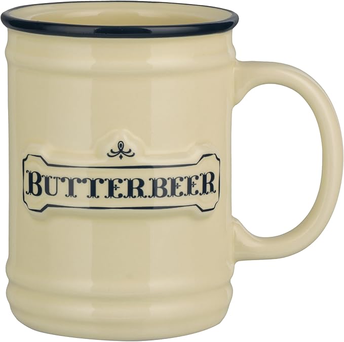 Harry Potter Butterbeer Mug, Officially Licensed Wizarding World Collectible, 350ml Ceramic Cup for Coffee, Tea and More, Three Broomsticks Inspired Gift for Pop Culture Fans