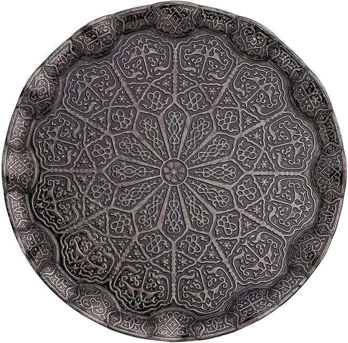 Alisveristime 27 Pc Turkish Greek Arabic Coffee Espresso Cup Saucer Set (Gelincik) (Black)