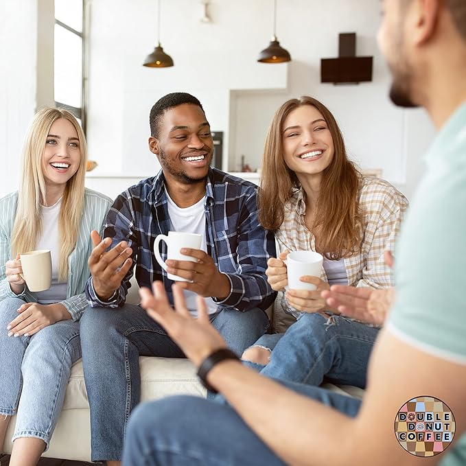 Double Donut Coffee Hazelnut Half Caff Coffee Pods, Single Serve Flavored Half Caffeine Coffee Pods For Keurig K Cup Brewers, Medium Roast, 20 Count (Pack of 2)