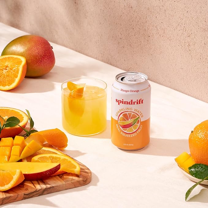 Spindrift Mango Orange Sparkling Water