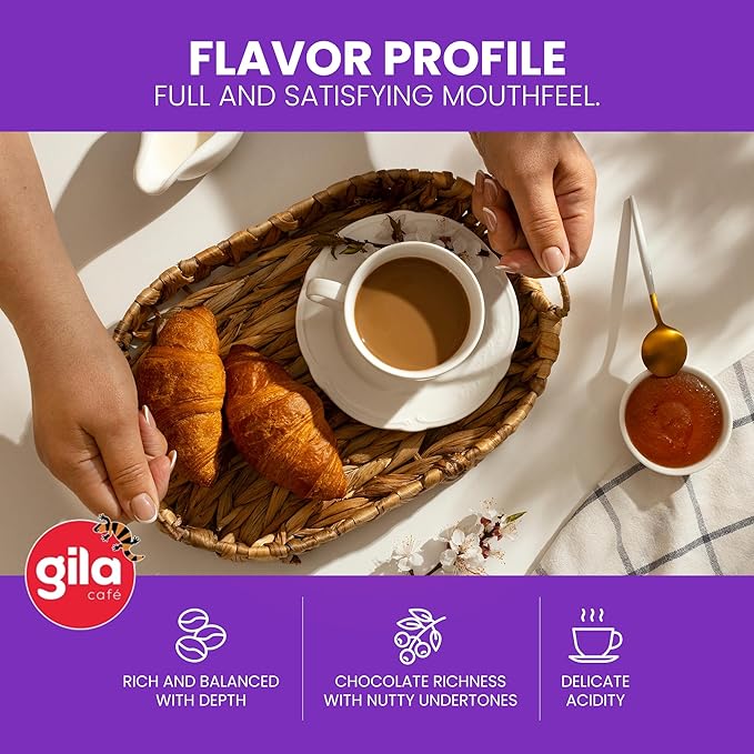 gila café Ground Coffee Medium Roast Nube de Aroma 32oz (1-Pack) - 100% Mexican Arabica Bean Coffee Grounds - Made with Coffeeberry - Chocolate, Red Berries, Hazelnuts Notes