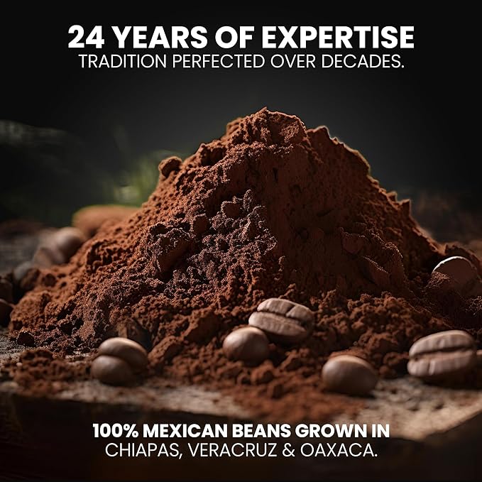 gila café Ground Coffee Medium Roast Espresso 32oz (1-Pack) - 100% Mexican Arabica Bean Coffee Grounds - Made with Coffeeberry - Chocolate, Hazelnut, Vanilla Notes