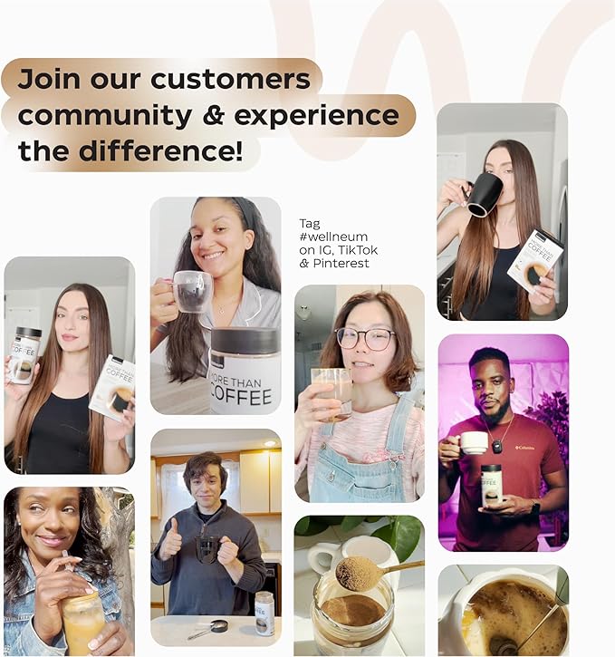 Mushroom Coffee - 10-in-1 Mushroom Superfood Adaptogen Mix - Lion's Mane, Chaga, Turkey Tail, Reishi, Organic Arabica Instant Coffee - for Gut Health, Immunity, Energy - Sugar Free - 7,4 oz (35 Serv)