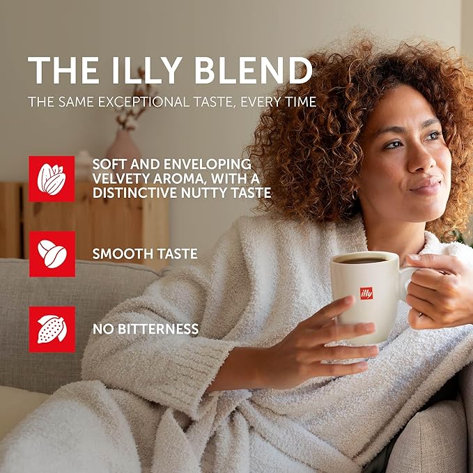 illy Whole Bean Coffee, Nicaragua Single Origin Medium Roast, 100% Arabica, Premium Italian Coffee, Ideal for Espresso, Drip, Moka and French Press Brewing, 8.8oz, 6 Pack