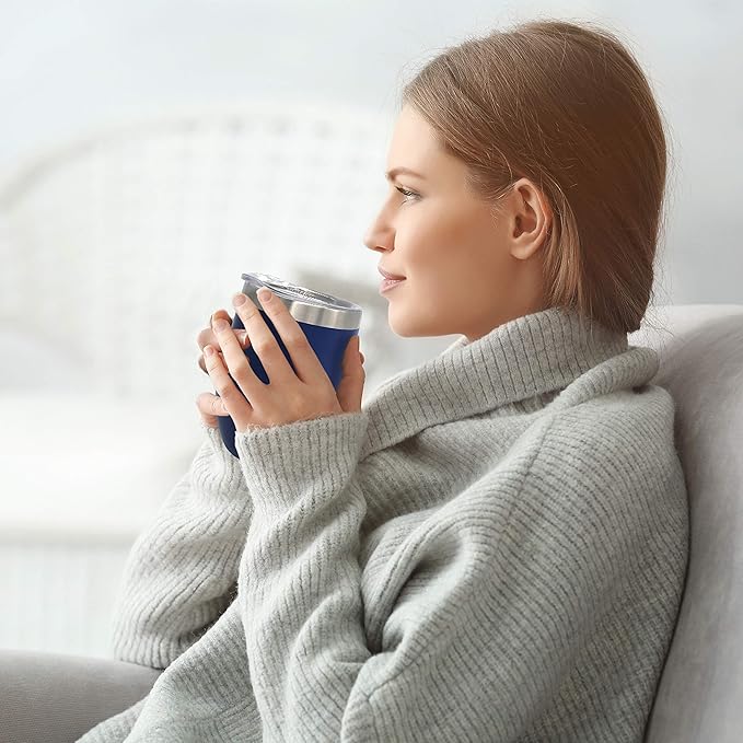 Coffee Lovers Gifts Basket - Gift Sets Include Temperature Retention Insulated Cup and 5 Special Blend Full Pot Ground-Coffee Samplers Presented in Beautiful Gift Bag For Women & Men