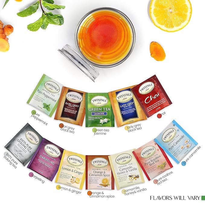 Gifts For Mom - Tea Lovers Gift Basket, Set Includes Temperature Retention Cup 12 Special Blend Teabags & Honey Presented in Beautiful Gift Bag For Mothers Day, Birthday, Get Well, Thinking of You Care Package